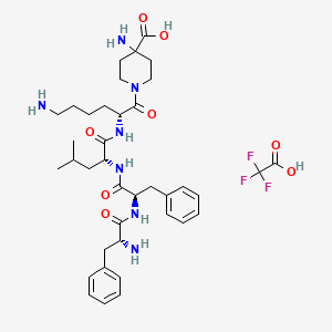 Chemical structure of Difelikefalin (trifluoroacetate salt)