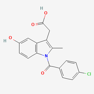 Chemical structure of 5-hydroxy Indomethacin