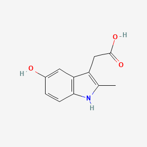 Chemical structure of O-Desmethyl-N-deschlorobenzoyl Indomethacin