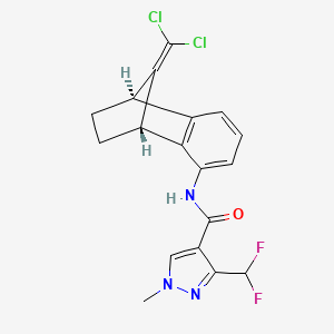 Chemical structure of Benzovindiflupyr