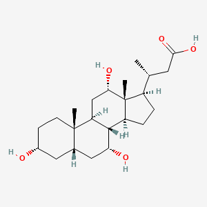 Chemical structure of Norcholic Acid
