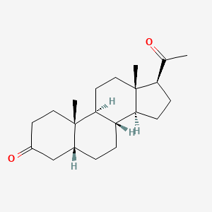 Chemical structure of 3,20-Pregnanedione