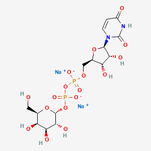 Chemical structure of UDP-α-D-Galactose (sodium salt)