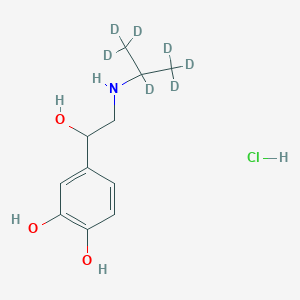 Chemical structure of Isoproterenol-d7 Hydrochloride
