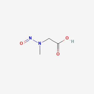 Chemical structure of N-Nitrososarcosine