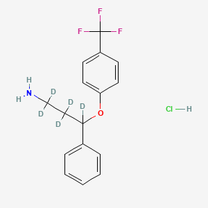 Chemical structure of Norfluoxetine-d5 Hydrochloride