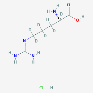 Chemical structure of L-Arginine-d7 (hydrochloride)