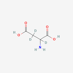 Chemical structure of DL-Aspartic Acid-d3