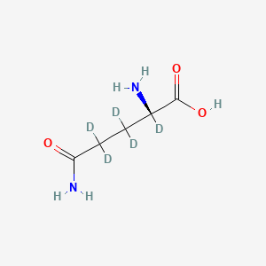 Chemical structure of L-Glutamine-d5