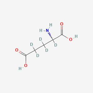 Chemical structure of D-Glutamic Acid-d5