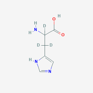 Chemical structure of DL-Histidine-d3