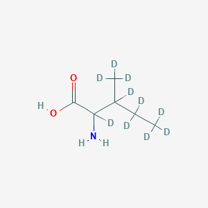 Chemical structure of DL-Isoleucine-d10