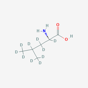 Chemical structure of L-Leucine-d10