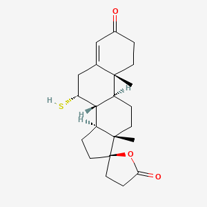 Chemical structure of 7α-Thiospironolactone
