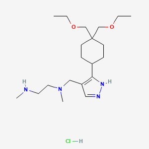 Chemical structure of GSK3368715 (hydrochloride)