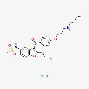 Chemical structure of Desbutyl Dronedarone Hydrochloride