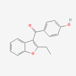 Chemical structure of Benzarone
