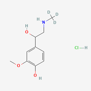 Chemical structure of Metanephrine-d3 (hydrochloride)