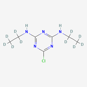 Chemical structure of Simazine-d10
