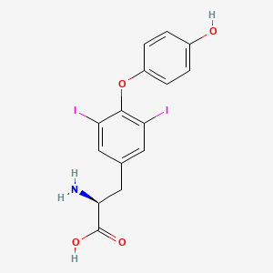 Chemical structure of 3,5-Diiodo-L-thyronine