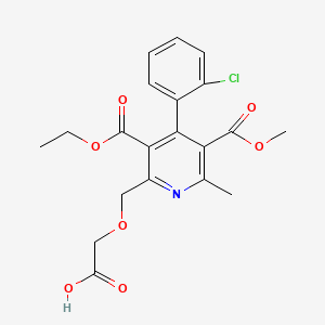 Chemical structure of O-Des[2-aminoethyl]-O-carboxymethyl dehydroamlodipine