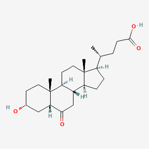 Chemical structure of 6-Ketolithocholic acid