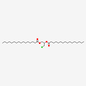 Chemical structure of 3-Chloropropane-1,2-diol dipalmitate