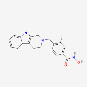 Chemical structure of 5-fluoro BZO-POXIZID