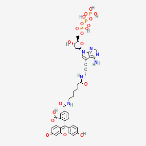 Chemical structure of Fluorescein-12-dATP