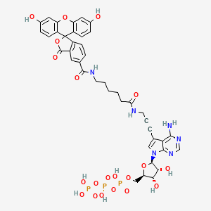 Chemical structure of Fluorescein-12-dGTP
