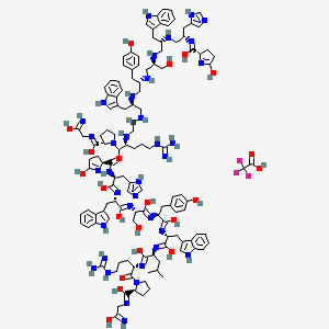Chemical structure of Triptorelin (trifluoroacetate salt)