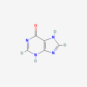 Chemical structure of Hypoxanthine-d4