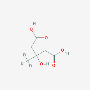 Chemical structure of Meglutol-d3