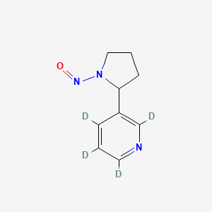 Chemical structure of N′-Nitrosonornicotine-d4
