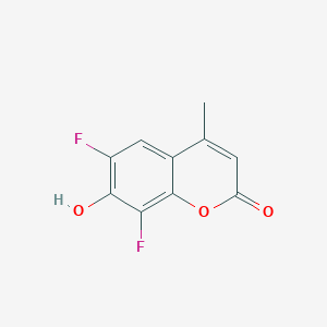 Chemical structure of 6,8-Difluoro-4-methylumbelliferone