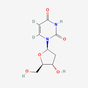 Chemical structure of 2′-Deoxyuridine-d2
