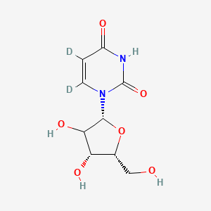 Chemical structure of Uridine-d2
