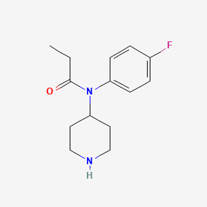 Chemical structure of para-fluoro Norfentanyl