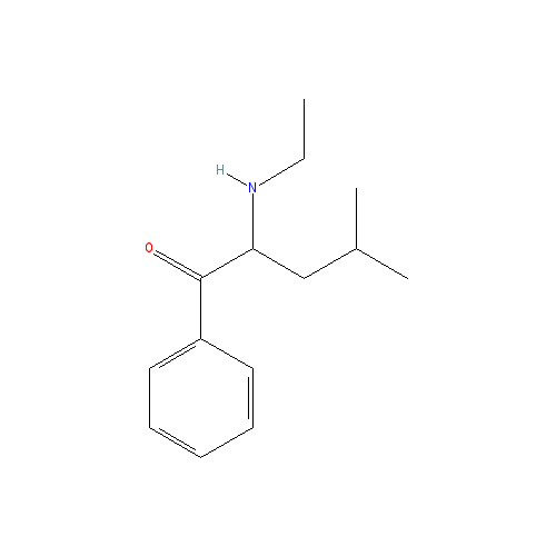 Chemical structure of α-Ethylaminoisohexanophenone (hydrochloride)