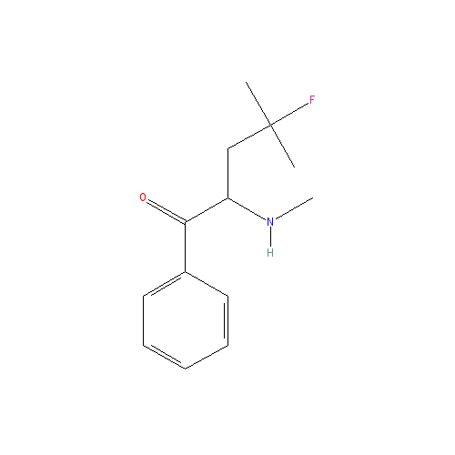 Chemical structure of 4-fluoro-α-Methylaminoisohexanophenone (hydrochloride)