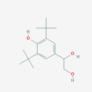 Chemical structure of 1-(3,5-Di-tert-butyl-4-hydroxyphenyl)-1,2-ethanediol