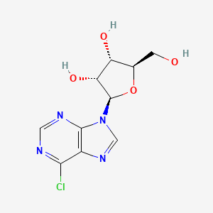 Chemical structure of 6-Chloropurine Riboside