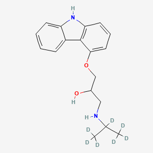 Chemical structure of Carazolol-d7