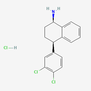 Chemical structure of N-desmethyl Sertraline (hydrochloride)