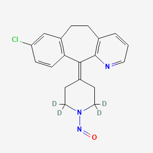 Chemical structure of N-Nitroso Desloratadine-d4