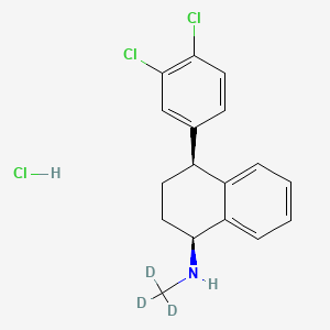Chemical structure of Sertraline-d3 Hydrochloride