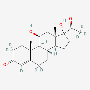 Chemical structure of 21-Deoxycortisol-d8