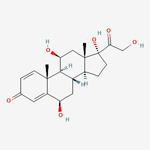 Chemical structure of 6β-hydroxy Prednisolone