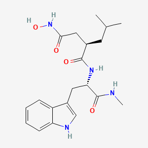 Chemical structure of ADB-HEXINACA N-hexanoic acid metabolite