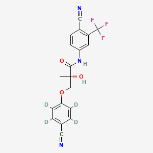 Chemical structure of Enobosarm-d4